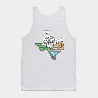 Van Life Go West Texas Tank Top